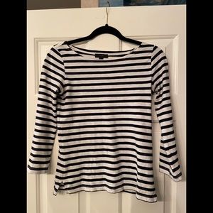 J Crew 3/4-Sleeve Striped T-Shirt